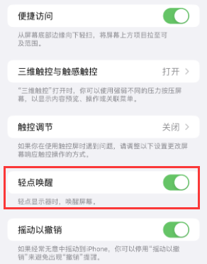 翔安苹果授权维修站分享iPhone轻点无法唤醒怎么办 