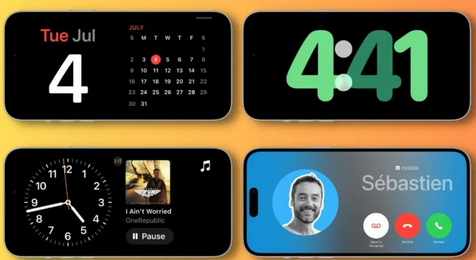 翔安苹果手机维修分享iOS17横屏充电待机显示有什么好处 