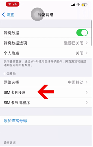 翔安苹果14维修网分享如何给iPhone14的SIM卡设置密码 