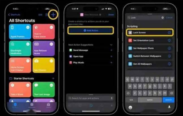 翔安苹果14锁屏维修店分享iPhone14升级iOS16.4后如何创建锁屏快捷方式 