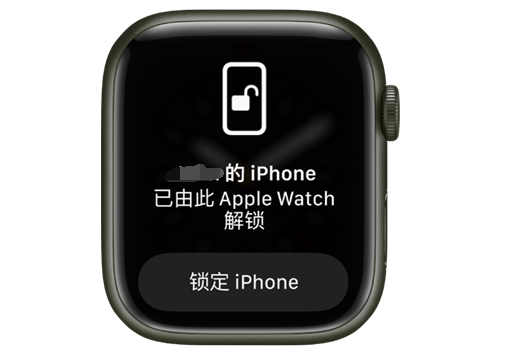 翔安苹果手机维修分享用 AppleWatch 解锁配备面容 ID 的 iPhone方法 